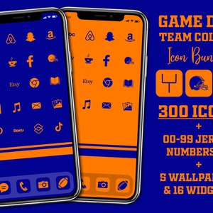 Ios Icons Football 500 Game Day iPhone Icons, Purple & Yellow App ...