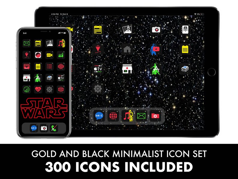 IOS 14 Star Wars App Icons 150 Star Wars iPhone Icon Pack
