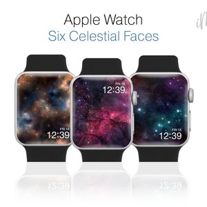 Space Themed Apple Watch Wallpaper Celestial Design Watch Aesthetic - Space iOS Watch Theme 6 Celestial iWatch Faces Apple Watch Face Covers