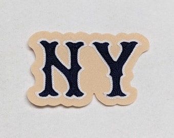 Vintage Style Chainstitch NY Patch - Sew On