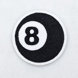 8 Ball Chainstitch Patch