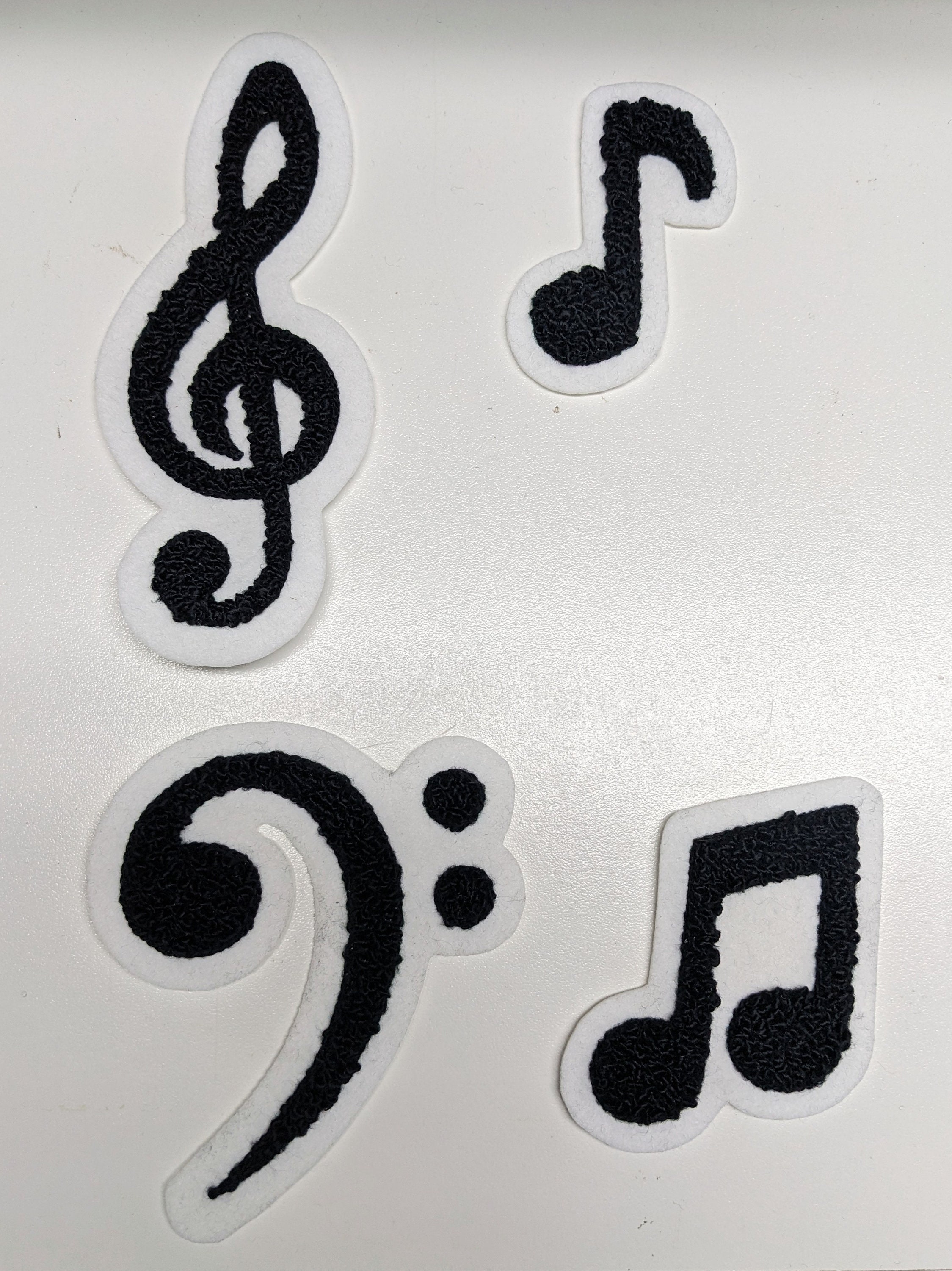 Parche Bordado Con Clave De Sol (paquete De 3) Para Planchar