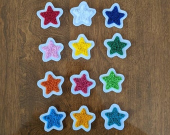 Tiny Star Chenille Patch - Sew On - Available In Different Colors!