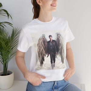 Vintage retro look Lucifer Morningstar Tom Ellis Fan art Unisex Tee Shirt