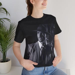 Vintage retro look Lucifer Morningstar Tom Ellis fan art Unisex Tee Shirt for Lucifer fans gift