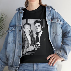 Vintage Old Hollywood Elvis Presley James Dean Unisex Fit Tee Shirt