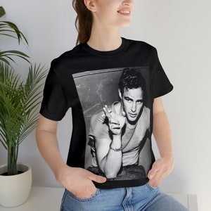 Camicia retrò vintage Camicia giovane Marlon Brando Camicia film Old Hollywood Camicia retrò Hollywood per i fan di Hollywood.
