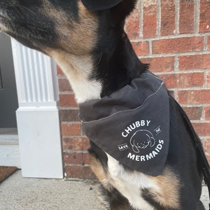 Save the Chubby Mermaids Dog Collar Bandana