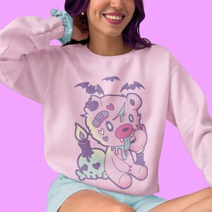 Kawaii Bear Pastel Goth Sweatshirt