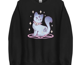 Kawaii Pastel Goth Cat Sweatshirt