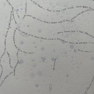 Visuelles Gedicht – „Wenn du nah genug schaust“
