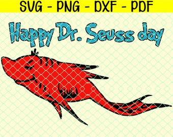 Download Vintage Dr Seuss Fish Svg Etsy
