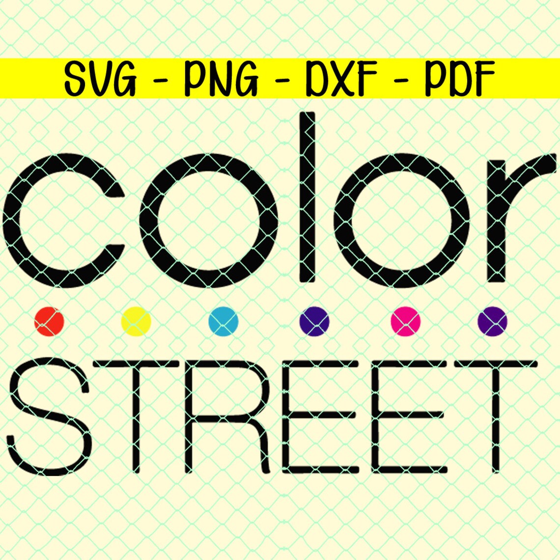 Color street Svg Png Dxf Pdf Files Color street LogoColor Etsy