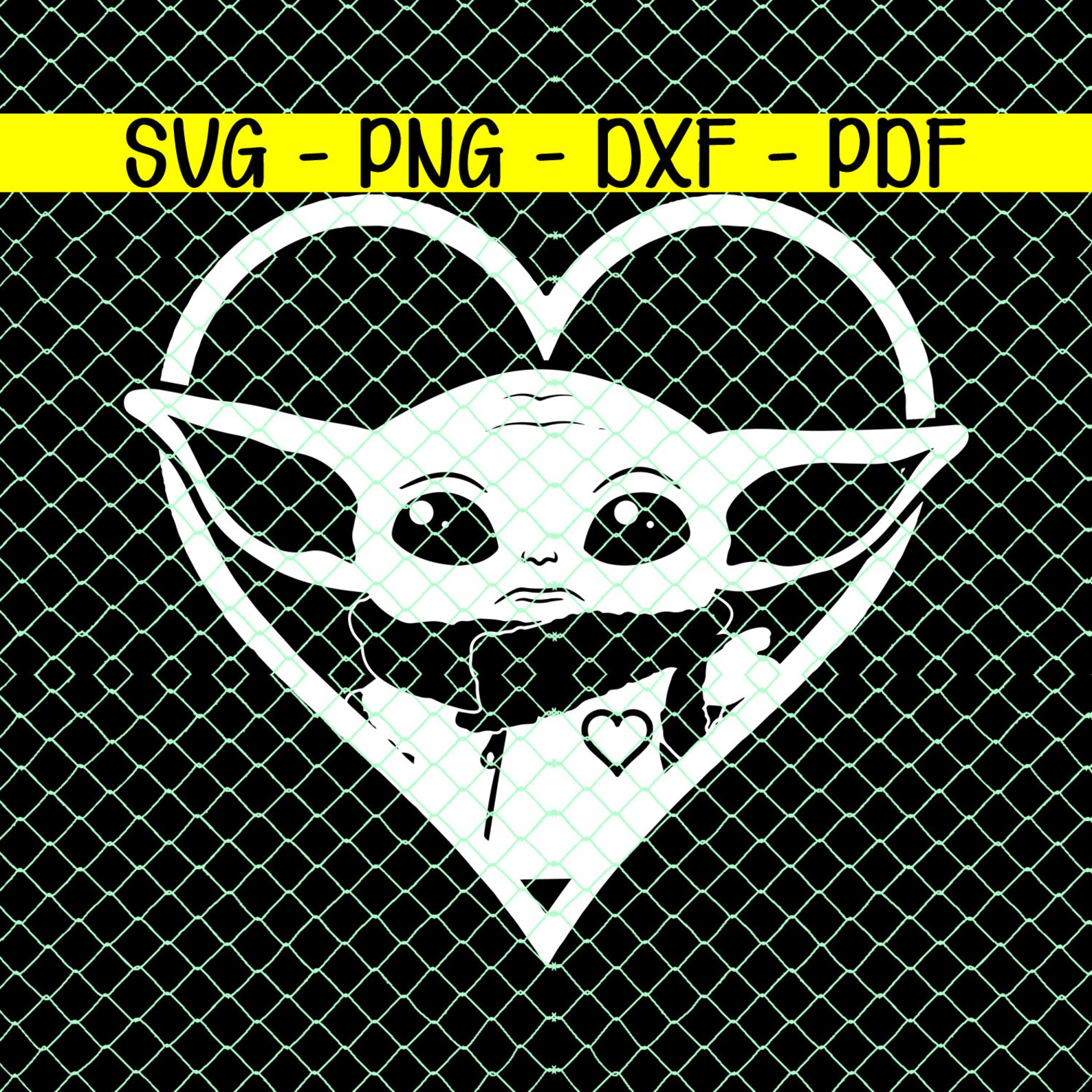 Free Free 141 Baby Yoda Svg Valentine SVG PNG EPS DXF File