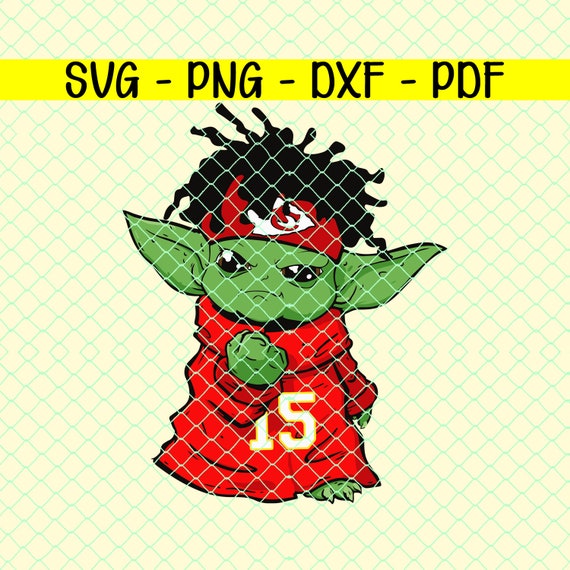 Download Baby Yoda Mahomes Svg Png Dxf Pdf Files Mahomes 15 Svg Etsy