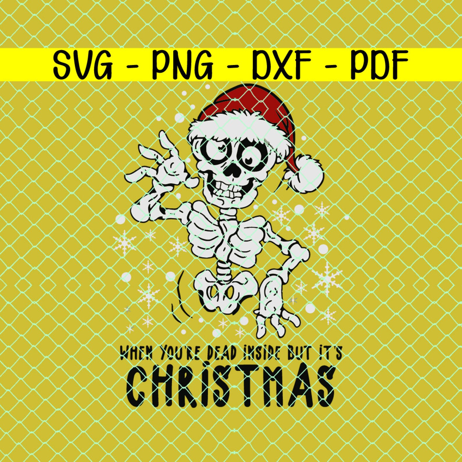 When you're dead inside but it's christmas Svg Merry  Etsy