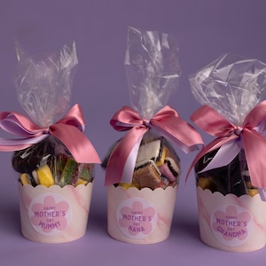 Mother's Day Sweetie Cups|  Personalised  sweets|personalised liquorice  | Mother's Day gifts  | Sweets/liquorice