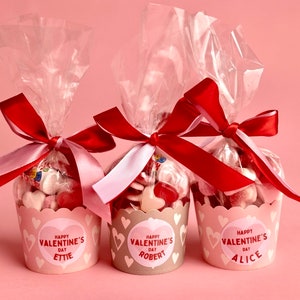 Valentines Day Sweetie Cups|  Personalised  sweets | Valentines Day gifts  | Sweets