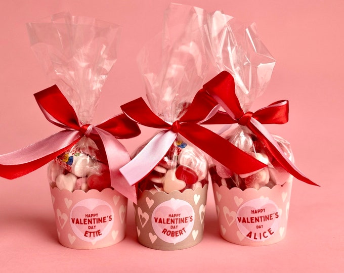 Valentines Day Sweetie Cups Personalised Sweets Valentines Day Gifts
