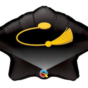 21&quot; Foil Grad Cap Balloon - Graduation Cap Balloon - Graduation Balloons - Congratulations Balloons