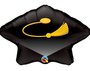21" Foil Grad Cap Balloon - Graduation Cap Balloon - Graduation Balloons - Congratulations Balloons