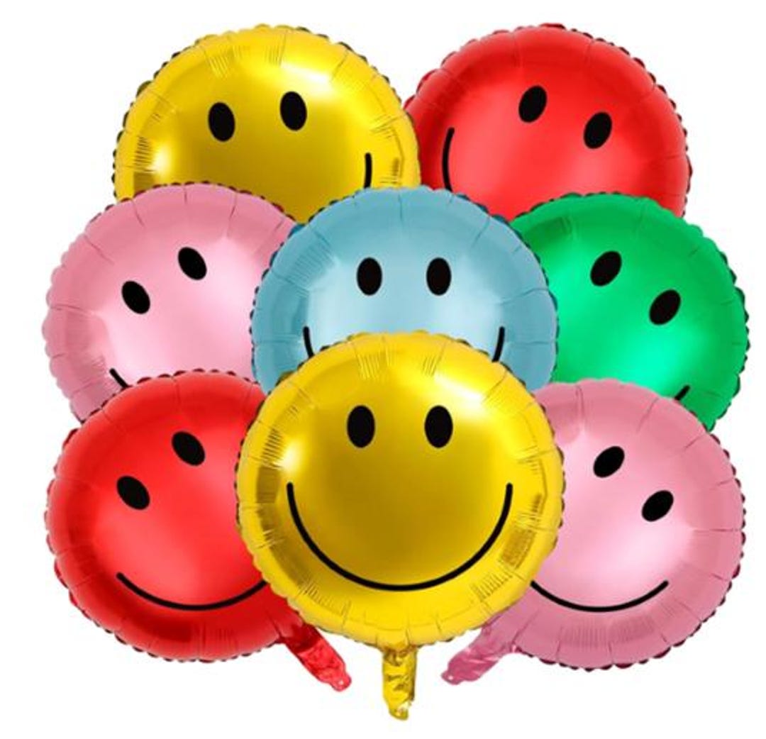 Smiley Balloons - Smile Balloons - Emoji Balloons - Smiley Face ...