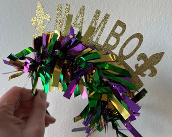 Mardi Gras Tinsel Headband - Mardi Gras Mambo - Mardi Gras  display picture 2