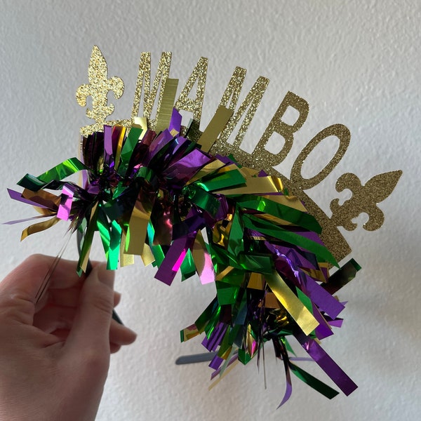 mardi gras halo headband