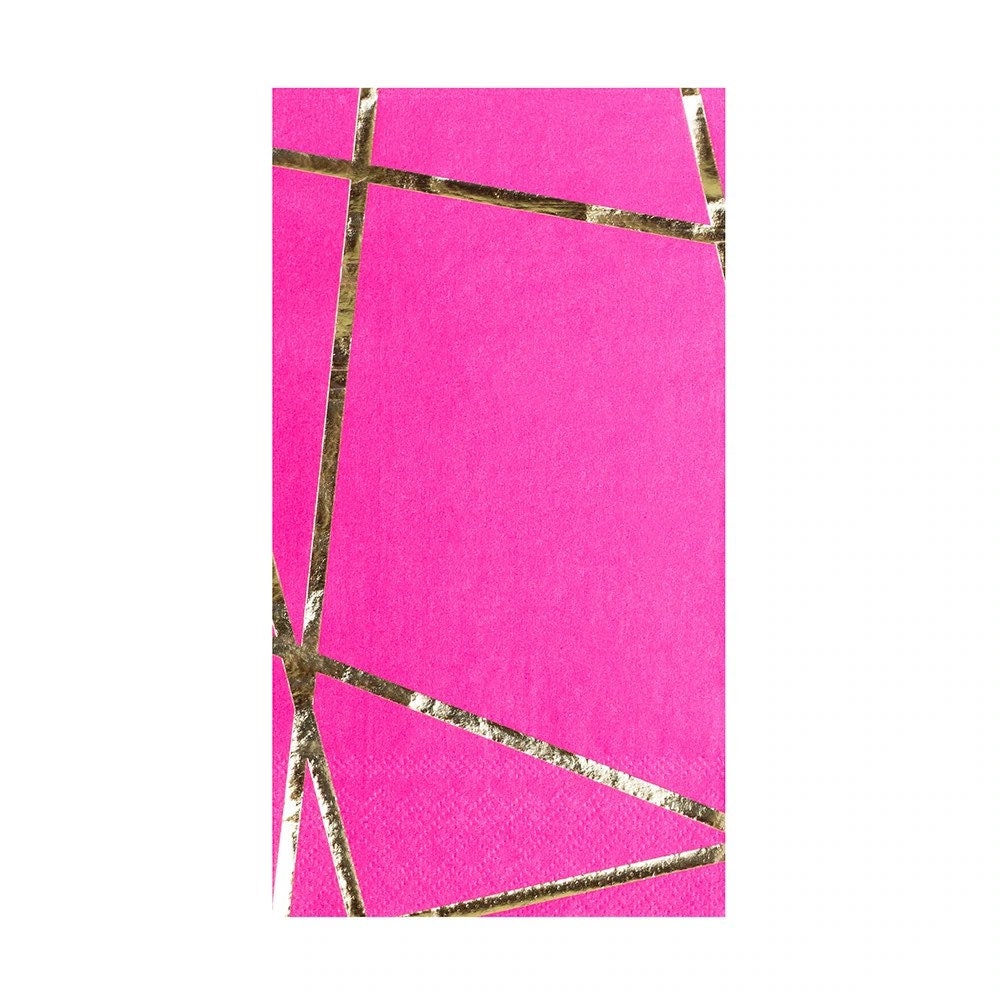 Barbie Pink Guest Napkins Hot Pink Dinner Napkins Pink and Gold Table Pink and Gold Baby Shower Pink Lemonade Party Encanto