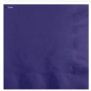 LSU Napkins - Tiger Napkins - Tailgate Napkins - Saturdays in the South - Purple Napkins - Purple Cocktail Napkins
