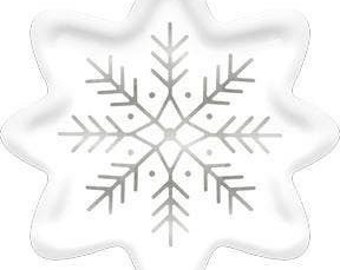 snowflake dessert plates