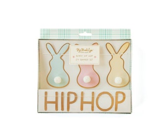Easy Easter Decor - Bunny Banner - DIY Banner Set - Osterbanner - Hip Hop Banner - Peeps Decor - Hasengirlande - Bunny Girlande