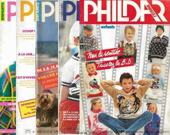 Phildar knitting magazines for children - Summer or Winter