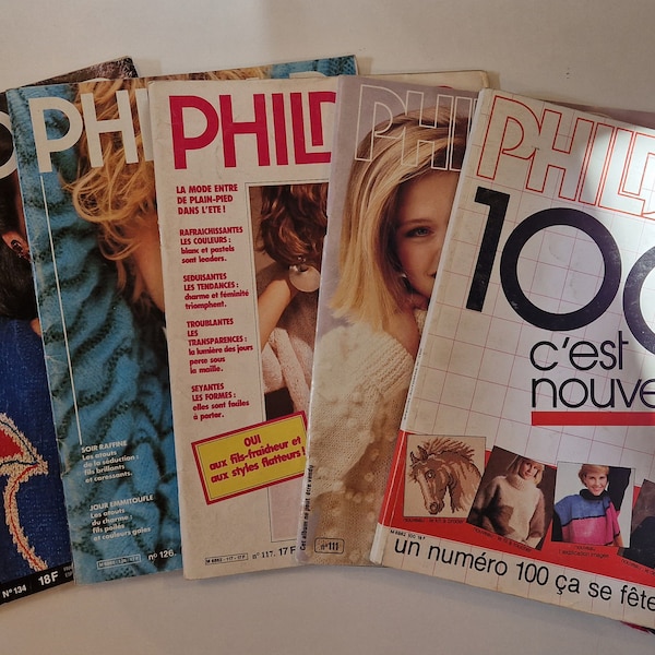 Magazines de tricots Phildar adultes