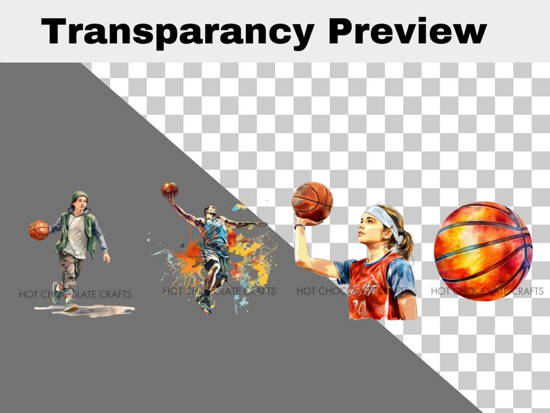 28 Basketball Watercolor Clipart PNG Sublimation Bundle Commercial Use ...