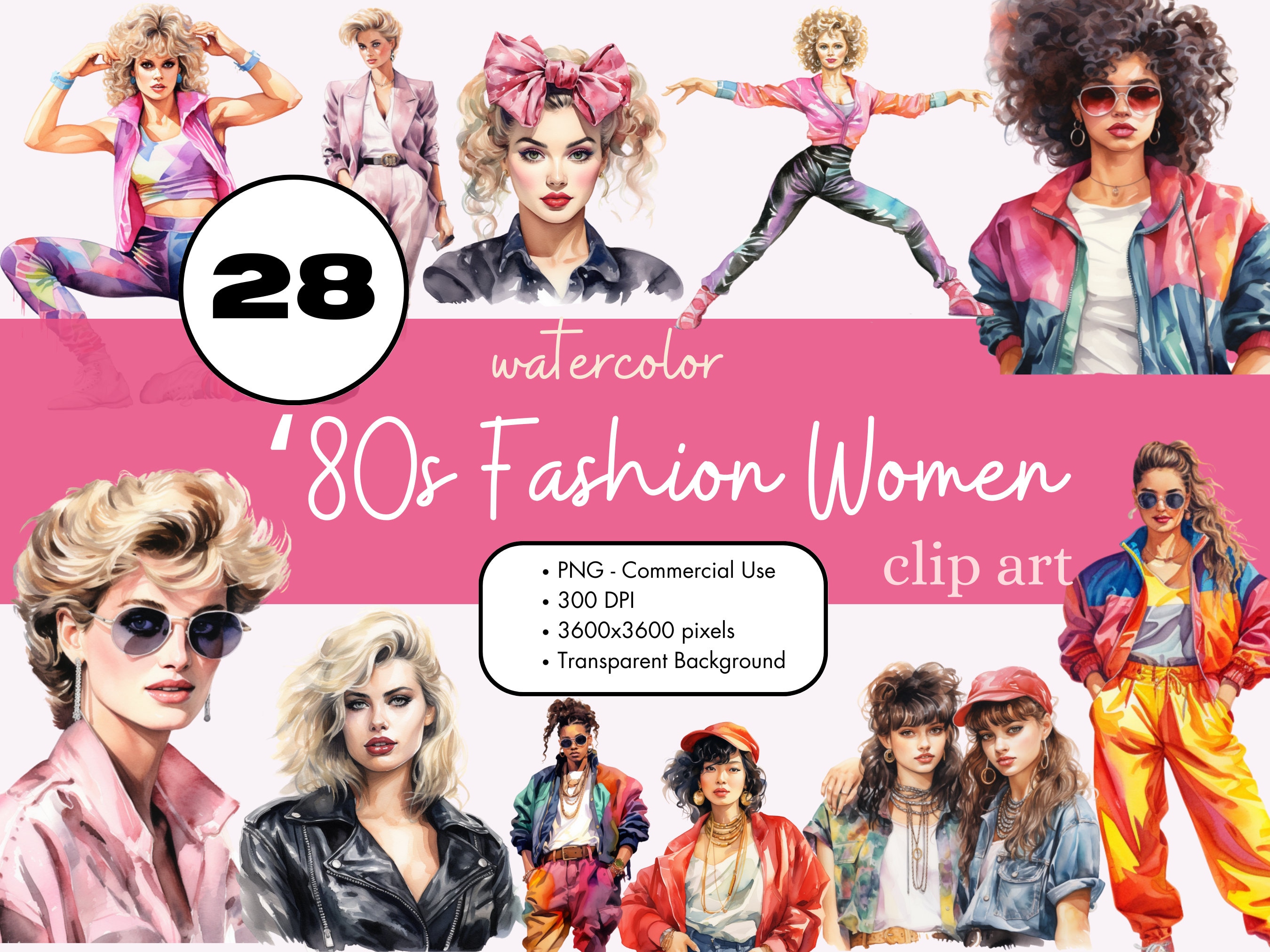 80s Fashion Clip Art