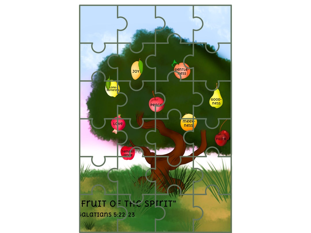 Fruit of the Spirit Jigsaw Puzzle fruit of the Spirit Collection Etsy