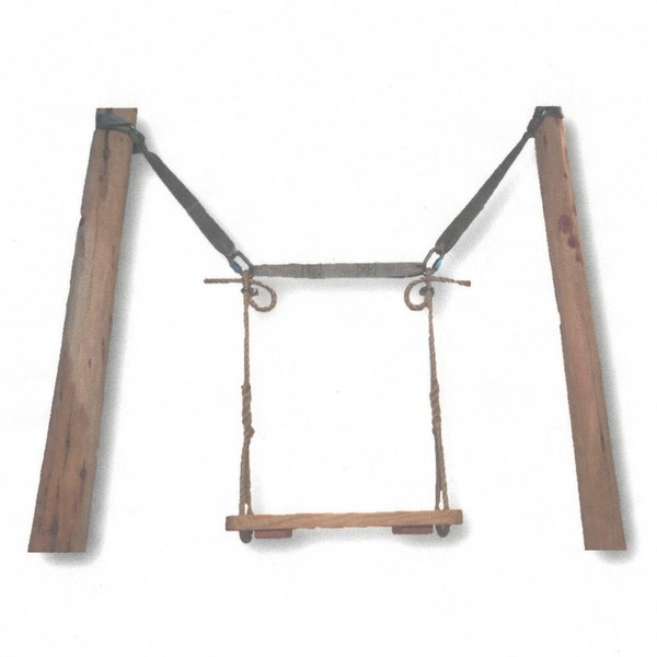 Swing Hanging Kit Between 2 Trees/Wood Tree Swings/