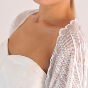 White Kimono Made of Fine Lace Fabric • Timeless  Elegant Kimono • Wedding Cape • Asymmetric
