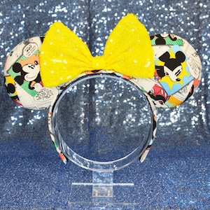 Colorized Mickey Comic Strip Mouse Ears