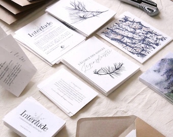 Interlude Art Subscription • Poetic Correspondence & Watercolor • Snail Mail Club, Signed Art Print, Herbal Tea • #1
