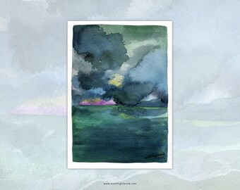 Original watercolor landscape painting - Unique copy - Art collection