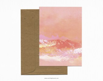 Postcard A6 Watercolor Landscape