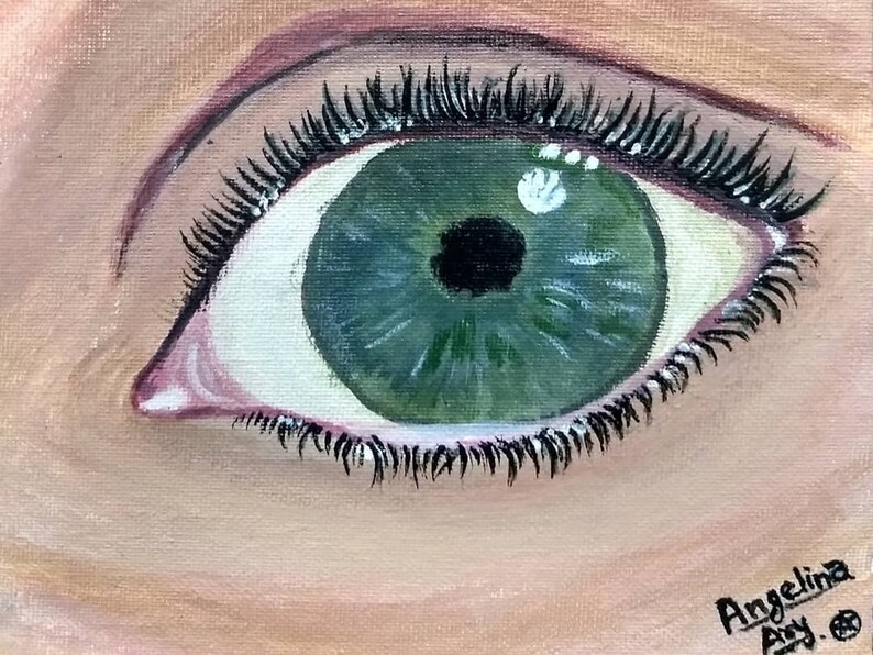 Green Realistic Eye - Etsy