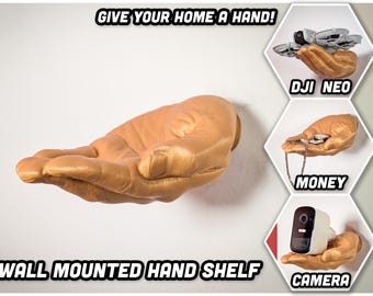 Human Hand Wall Mounted Shelf