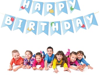 Bluey Birthday Banner Printable instant download