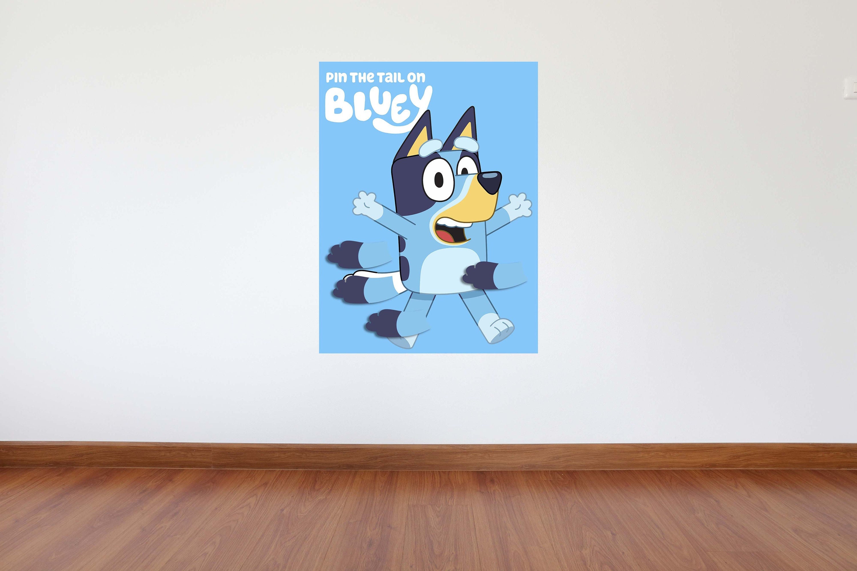 Pin The Tail On Bluey Birthday Party Game Etsy Hong Kong