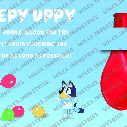 Bluey Party Favors Keepy Uppy Birthday Digital PDF - Etsy Canada