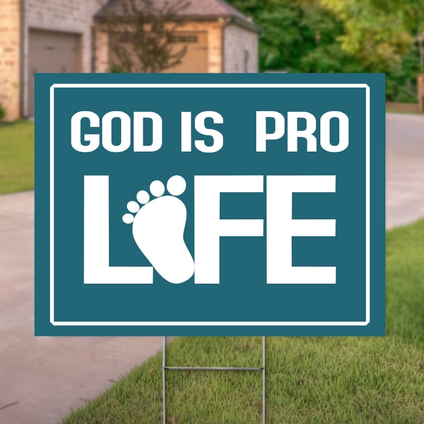 Pro Life Yard Sign | Choose Life Sign | Pro Life Lawn Sign | Unborn Lives Matter | Life is Not a Choice