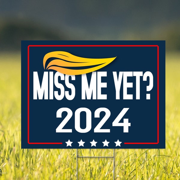 Trump 2024 Yard Sign Etsy